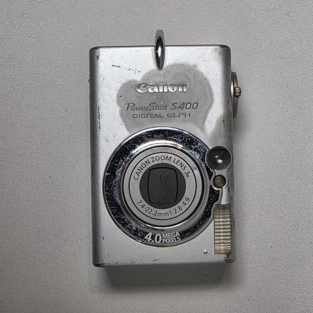 Canon PowerShot S400 Digital ELPH Camera 4.0MP 3 Zoom Vintage Digicam PARTS ONLY